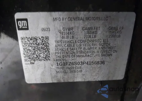 2023 Chevrolet Bolt Euv Fwd Premier z USA, uszkodzony, nr VIN 1G1FZ6S03P4156836